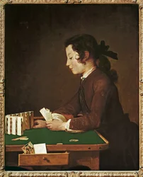 O castelo de cartas (óleo sobre tela)