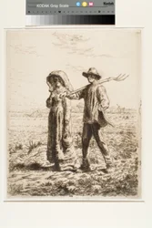 Le Départ Pour Le Travail (Going To Work) (gravura)