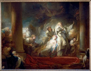 O sacrifício de Caliroe, século XVII (pintura a óleo)