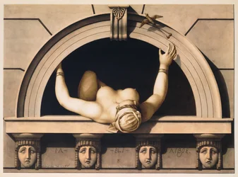 Ele é Livre (Il est Libre), c. 1798 (aguarela sobre papel)