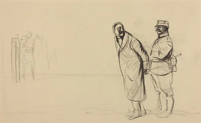 Na frente de Vincennes. Bolo pacha, c.1914-1919 (tinta sobre papel)