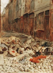 Barricada na Mortellerie, Paris