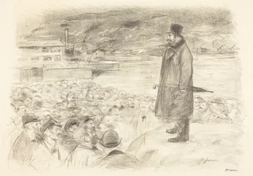 a) Cena de greve (terceira prancha) (recto); b) Sem título (verso)