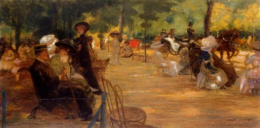 Um encontro elegante no Bois de Boulogne