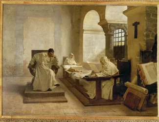 Os homens da inquisição (pintura sobre tela)