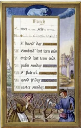 Marchar: Tree Size (Belier) - facsimile of the Hours of Anne of Brittany, de Jean Bourdichon