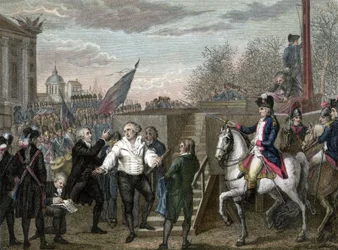 Revolução Francesa : morte de Luís XVI guilhotinado em Paris