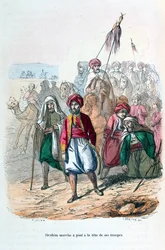Ibrahim Pasha marchando na frente de suas tropas, 1811-1818 1847
