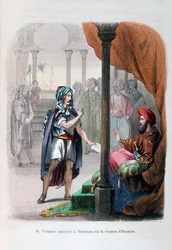 M. Vaissière anuncia a vitória de Ibrahim Pasha a Mehmet Ali, 1818, 1847