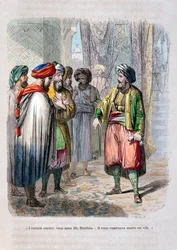 Muhammad Ali enviando seu filho Ibrahim Pasha para acabar com a revolta saudita, 1811-1818, 1847