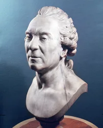 Busto de George Louis Leclerc (1707-1788) Conde de Buffon, c.1783 (mármore)