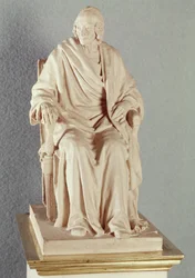 François Marie Arouet Voltaire (1694-1778) 1778 (mármore)
