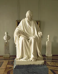 François Marie Arouet Voltaire (1694-1778) 1781 (mármore)