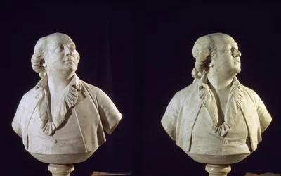 Busto de retrato de Giuseppe Balsamo (1743-95), chamado o conde de Cagliostro (mármore)