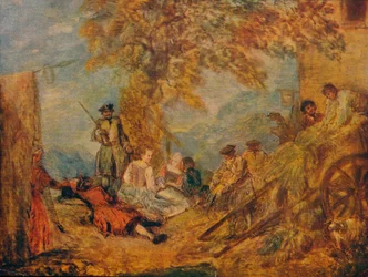 Cena do acampamento, século XVII, 1909