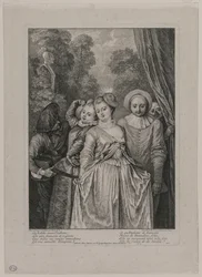 As roupas são italianas, 1715-1716.
