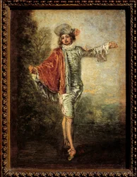 O Indiferente. Cerca de 1717. 0,25 x 0,19 m. Museu do Louvre, Paris
