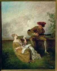 A lição de canto (pintura sobre tela)
