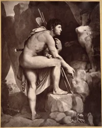 Édipo com Esfinge de acordo com Ingres.