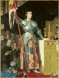 Retrato de Joana d’Arc (1412 - 1431) na coroação de Carlos VII (1429)