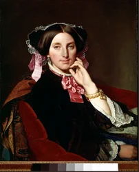 Retrato de Madame Gonse. Retrato de Josephine Caroline Maille esposa Gonse (1815-1901). Pintura de Jean Auguste Dominique Ingres (1780-1867) (Jean-Auguste-Dominique Ingres)