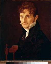 Retrato de um membro da família Belveze-Foulon (Belveze Foulon). Pintura de Jean-Auguste-Dominique Ingres (1780-1867) (Jean-Auguste-Dominique Ingres)