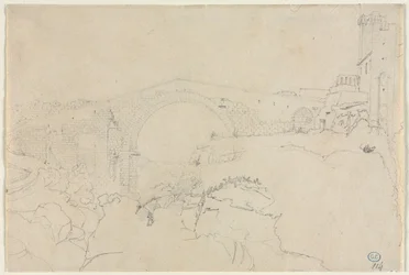 O dellAbbadia de Ponte em Vulci, primeira metade do século XIX.