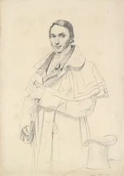 Retrato de Jean-Francois-Antoine Forest de três quartos de comprimento, 1823