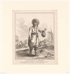 Vendedor de limonada
Le Marchand de Limonade (título sobre o objecto)
Comerciantes e vendedores ambulantes de São Petersburgo e Moscovo (título da série)
Premiere Suite de Cris et Divers Marchands de Petersbourg et de Moscou (título da série)