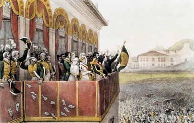 Aclamação de Pedro (Pierre) Ist, Imperador do Brasil, no Rio de Janeiro, 7 de abril