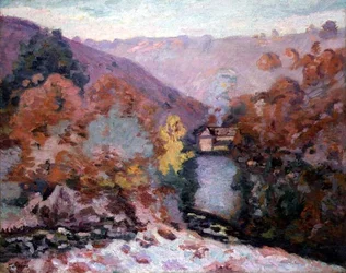Paisagem em La Creuse, Brittany, c.1910 (óleo sobre tela)