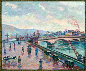 Rio em Rouen (pintura sobre tela)