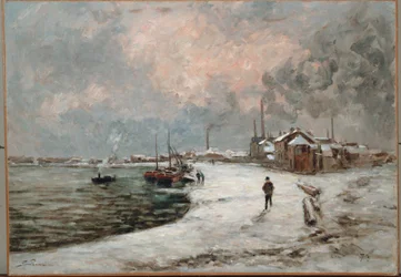 Neve em Ivry (óleo sobre tela)