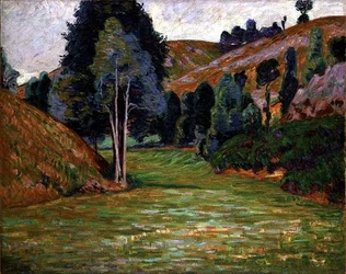Vale em Pontgibaud, c.1890 (óleo sobre tela)