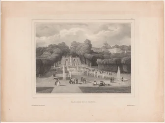 Fonte no Château de Saint-Cloud
Cascade de St. Cloud (título sobre o objecto)
Vistas grandiosas perto de Paris (título da série)