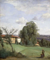 Uma fazenda em Dardagny; Uma fazenda Dardagny, c.1855-57