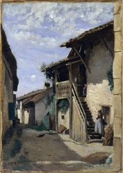 A Village Street: Dardagny, 1852, 1857 ou 1863.