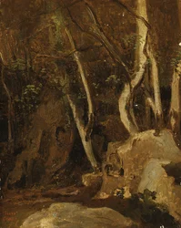 Em Civita Castellana, Wooded Rocks, 1825-28