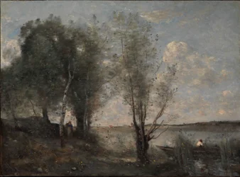 Barqueiro entre os juncos, c.1865