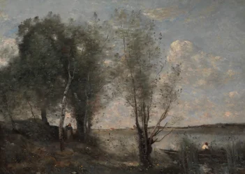 Barqueiro entre os juncos, ca. 1865