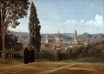 Florença, vista dos jardins de Boboli, 1835-1840