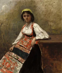 Mulher italiana La Morieri, c. 1872.