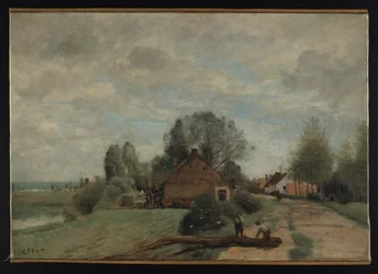 La Route aux Boucherons, Arleux-du-Nord, julho de 1871 (óleo sobre tela)
