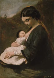 Mãe e filho, provavelmente da década de 1860.