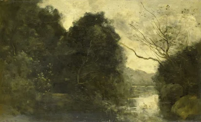 Lagoa na floresta