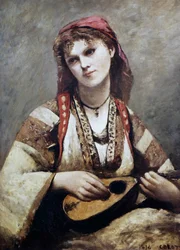 Retrato de Christine Nilson, ou A Boémia com um Bandolim