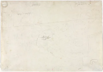 Esboço para uma paisagem verso, 1827.