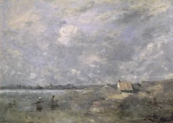 Stormy Weather, Pas de Calais, c.1870 (óleo sobre tela)