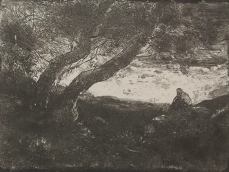 The Dreamer, impressão original 1854, impressa em 1921.