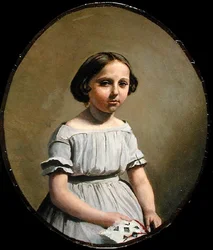 A Filha mais velha de M. Edouard Delalain (Mme. de Graet) c.1845-50 (óleo sobre tela)